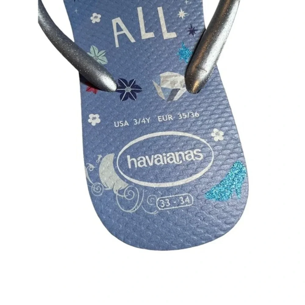 Havaianas‎ Cinderella Slim Flip Flop New Size 3/4 Kids